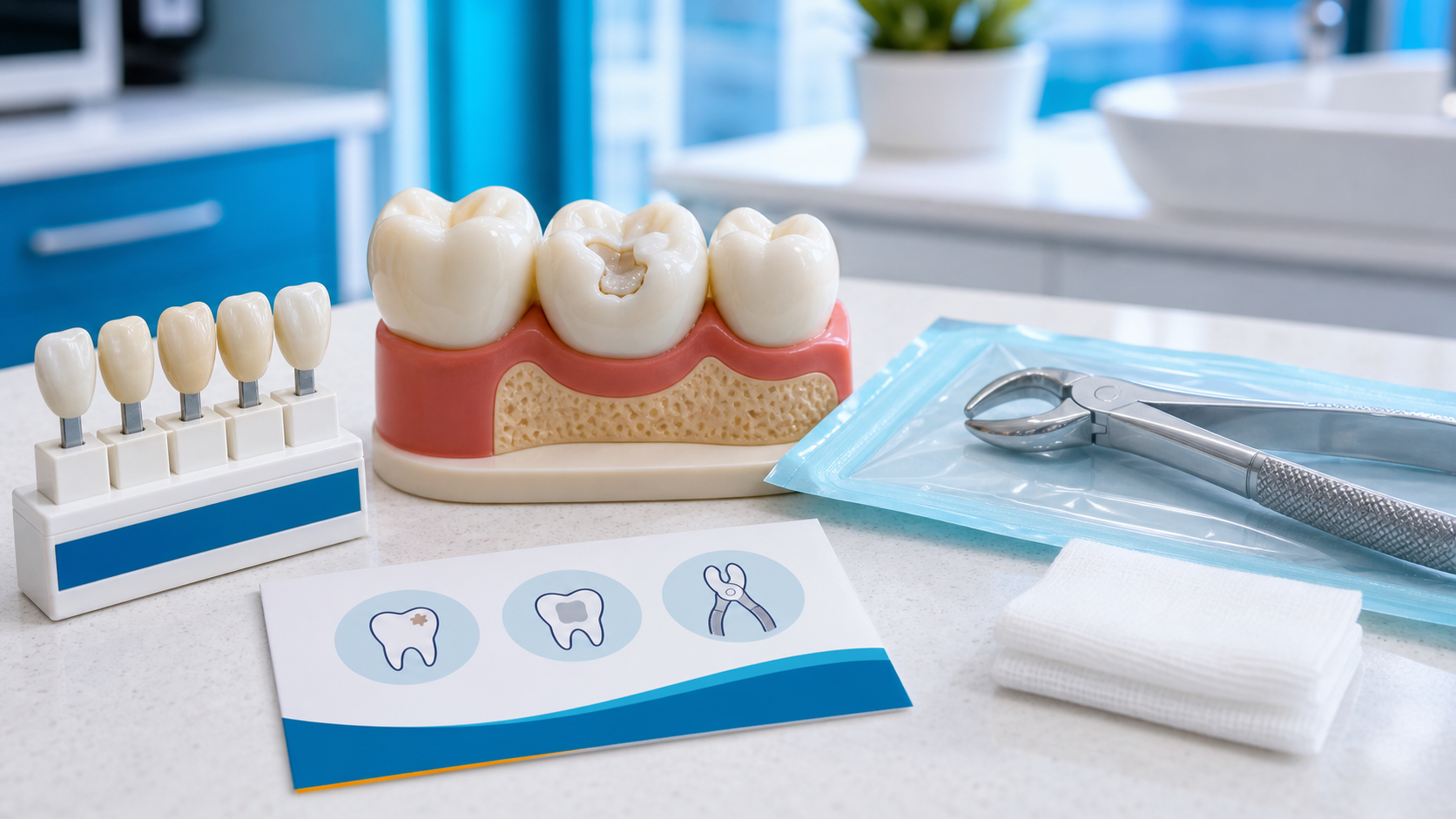 Dental fillings and extractions treatment graphic in Nairobi CBD